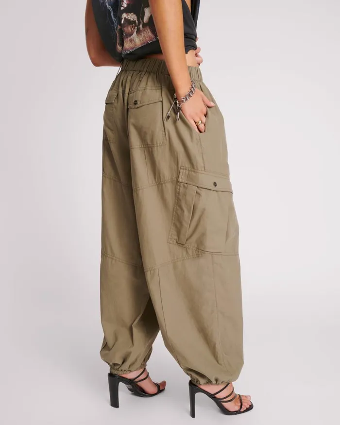 One Teaspoon Bottoms KHAKI UTILITY FLIGHT PANTS 8211 Women