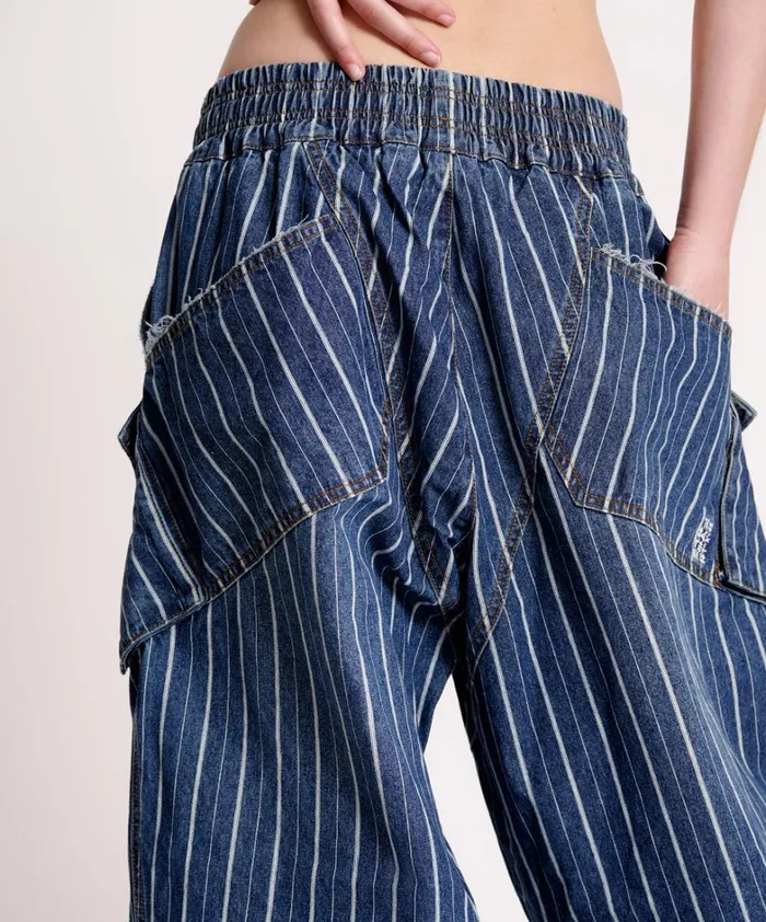 One Teaspoon Bottoms LE STRIPE PARACHUTE PANTS 8211 Women