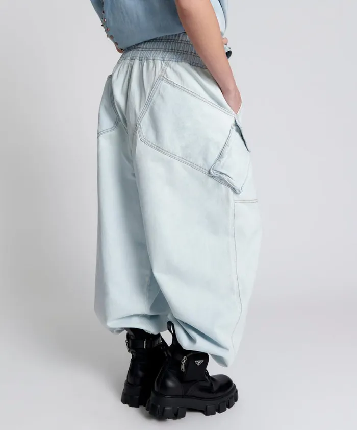 One Teaspoon Bottoms LE SURF DENIM PARACHUTE PANTS 8211 Women