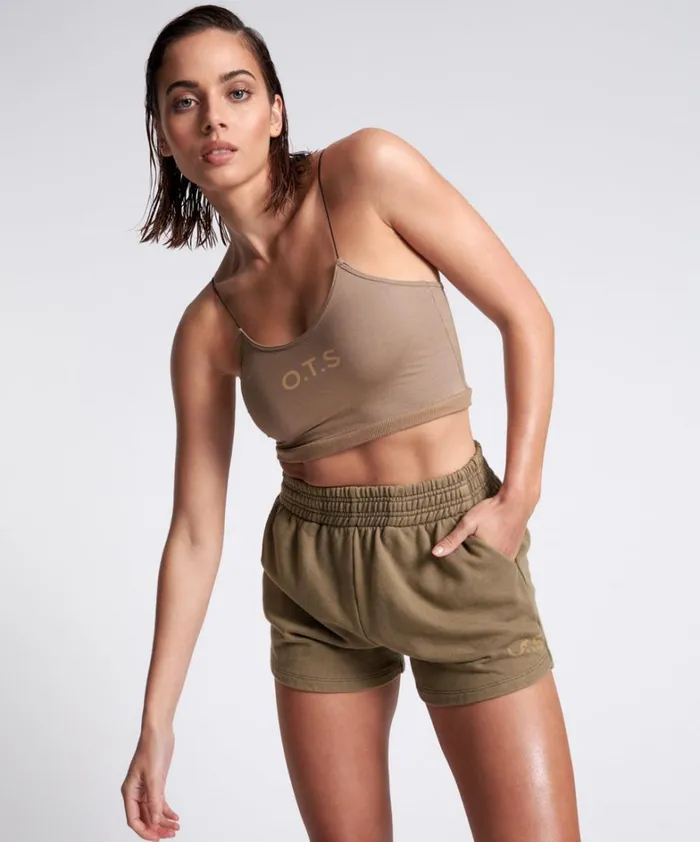 One Teaspoon Bottoms OTS HIGH WAIST HUSTLE SHORTS KHAKI 8211 Women