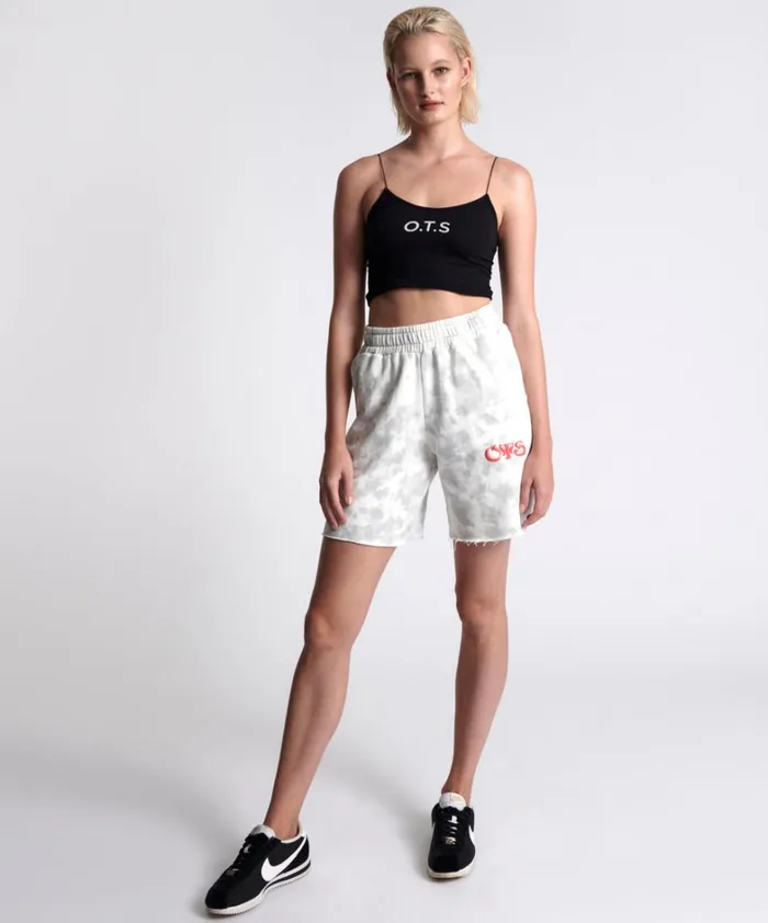One Teaspoon Bottoms OTS HIGH WAIST KICK SHORTS WHITE 8211 Women