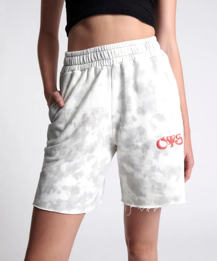 One Teaspoon Bottoms OTS HIGH WAIST KICK SHORTS WHITE 8211 Women