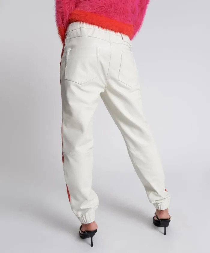 One Teaspoon Bottoms RED LINE LEATHER TRACK PANTS 8211 Women One Teaspoon Bottoms RED LINE LEATHER TRACK PANTS 8211 Women