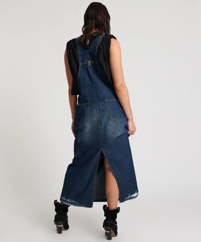 One Teaspoon Denim Dresses ROYAL BLUE LONG STANTON ST DRESS 8211 Women One Teaspoon Denim Dresses ROYAL BLUE LONG STANTON ST DRESS 8211 Women