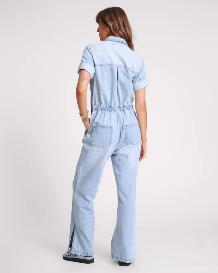 One Teaspoon Denim Jumpsuits SPORTSTER BLUE VERONICA DENIM JUMPSUIT 8211 Women
