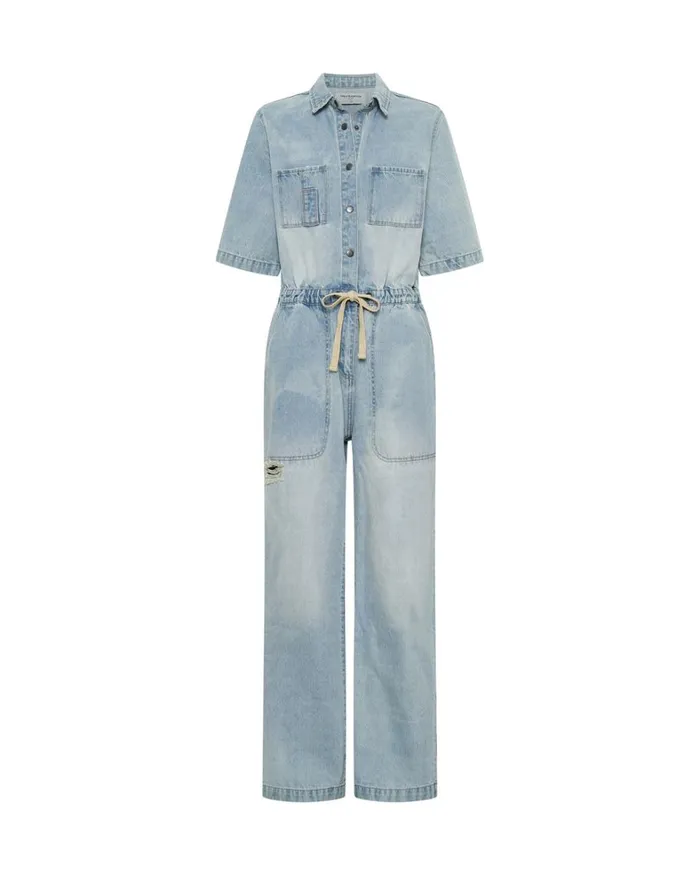 One Teaspoon Denim Jumpsuits SPORTSTER BLUE VERONICA DENIM JUMPSUIT 8211 Women
