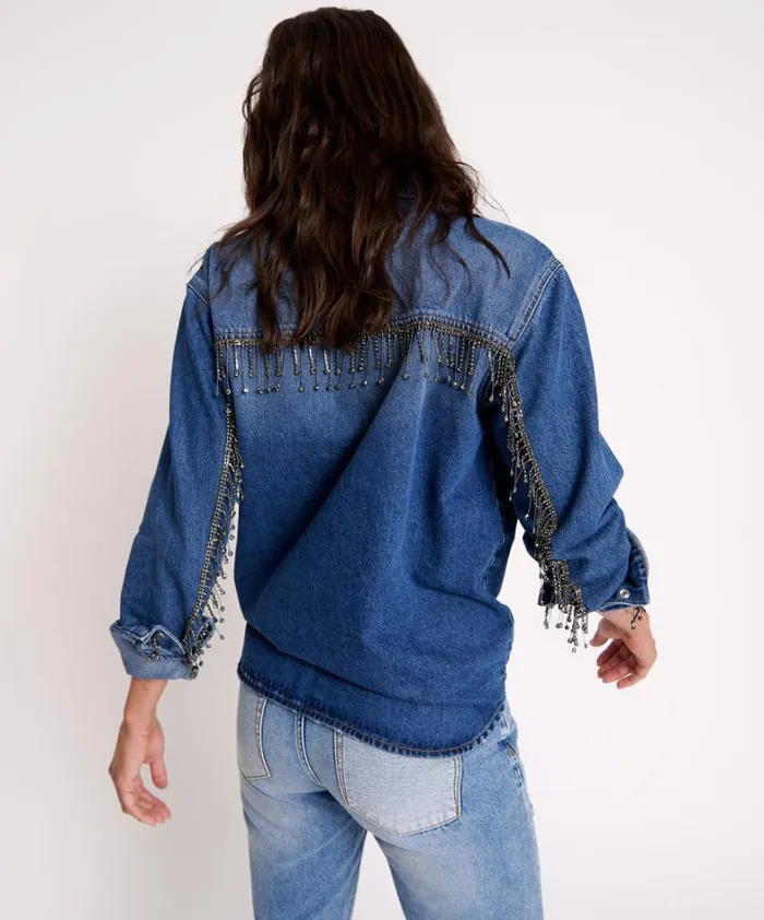 One Teaspoon Denim Shirts RAZZLE DAZZLE WESTERN SHIRT 8211 Women One Teaspoon Denim Shirts RAZZLE DAZZLE WESTERN SHIRT 8211 Women