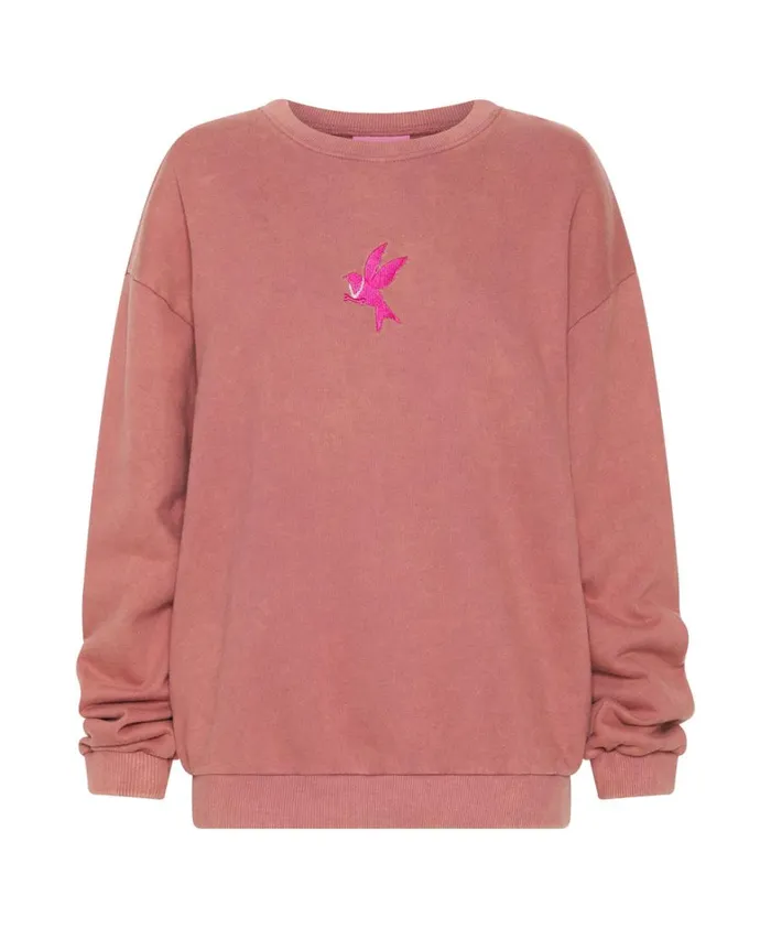 One Teaspoon Hoodies And Sweats ONETEASPOON BOWER BIRD LOGO SWEATER 8211 Women