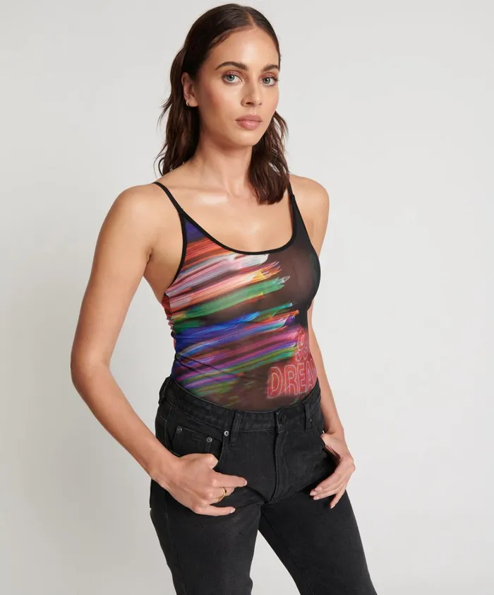One Teaspoon Intimates 99 CENT DREAMS MESH BODYSUIT 8211 Women
