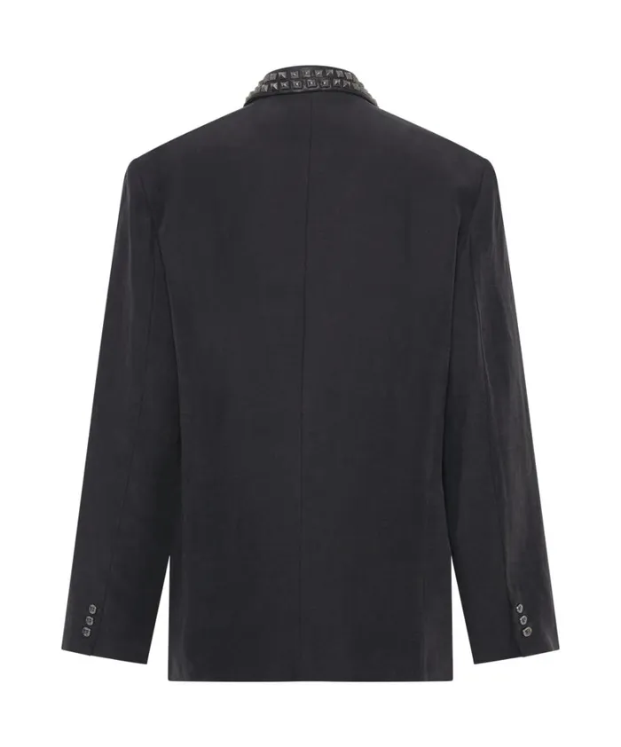 One Teaspoon Jackets PUNK STUDDED LINEN BLAZER 8211 Women One Teaspoon Jackets PUNK STUDDED LINEN BLAZER 8211 Women