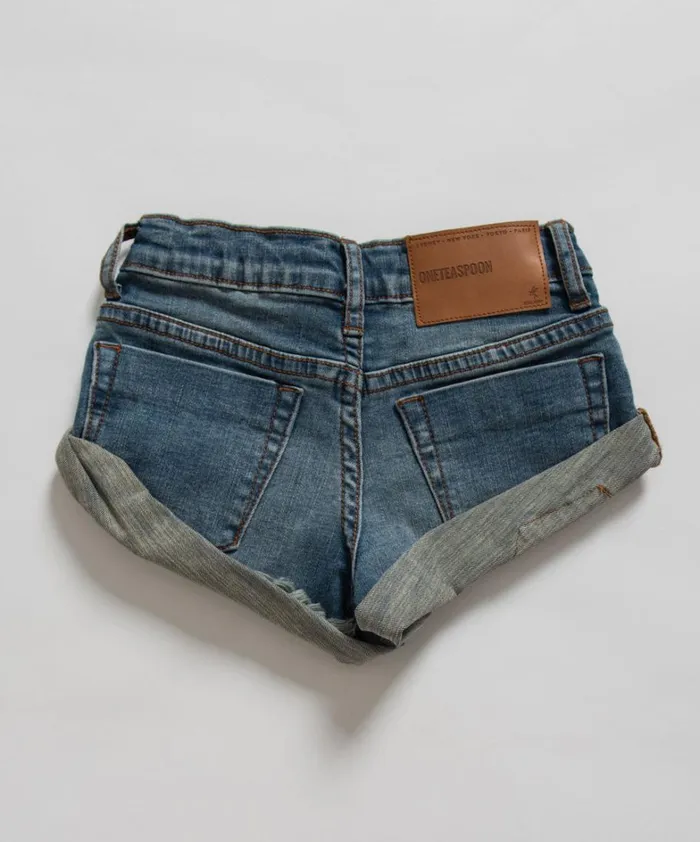 One Teaspoon Kids KIDS SUPERSTAR BANDITS DENIM SHORT 8211 Kids