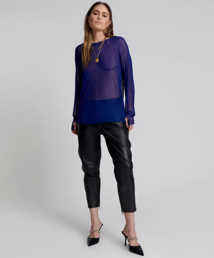 One Teaspoon Knitwear AMITY SHEER RIB LONGSLEEVE SWEATER 8211 Women One Teaspoon Knitwear AMITY SHEER RIB LONGSLEEVE SWEATER 8211 Women