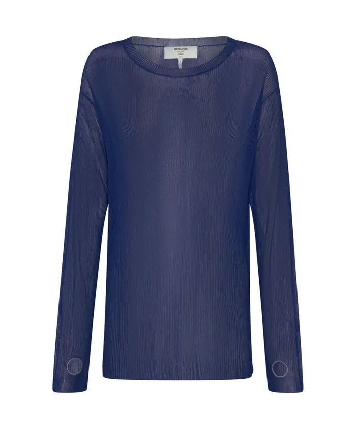 One Teaspoon Knitwear AMITY SHEER RIB LONGSLEEVE SWEATER 8211 Women One Teaspoon Knitwear AMITY SHEER RIB LONGSLEEVE SWEATER 8211 Women