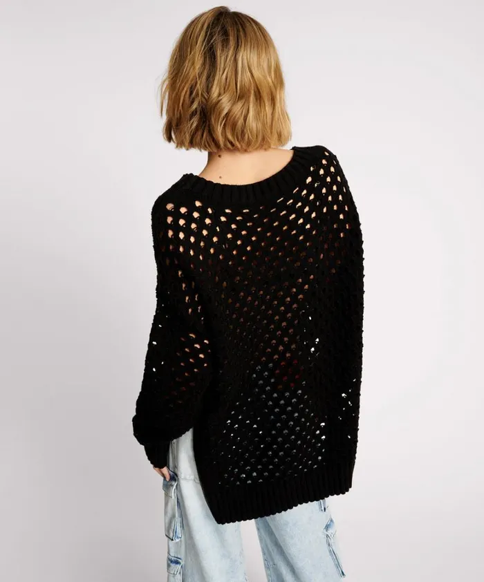 One Teaspoon Knitwear KNITTED FISHNET ZIP SIDE SWEATER 8211 Women One Teaspoon Knitwear KNITTED FISHNET ZIP SIDE SWEATER 8211 Women