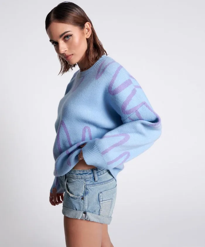 One Teaspoon Knitwear WAVE LENGTH KNIT SWEATER 8211 Women One Teaspoon Knitwear WAVE LENGTH KNIT SWEATER 8211 Women