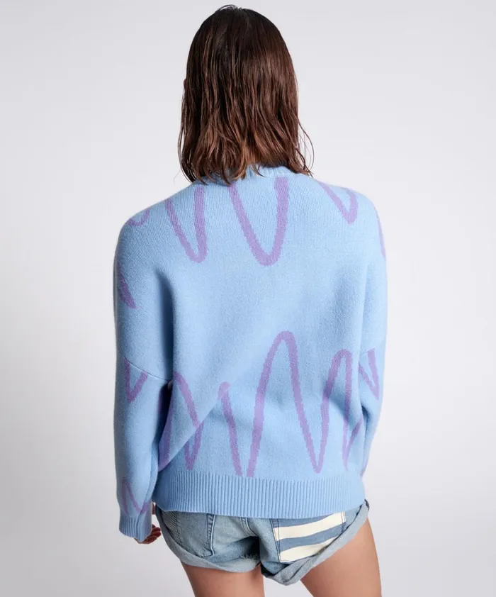 One Teaspoon Knitwear WAVE LENGTH KNIT SWEATER 8211 Women One Teaspoon Knitwear WAVE LENGTH KNIT SWEATER 8211 Women