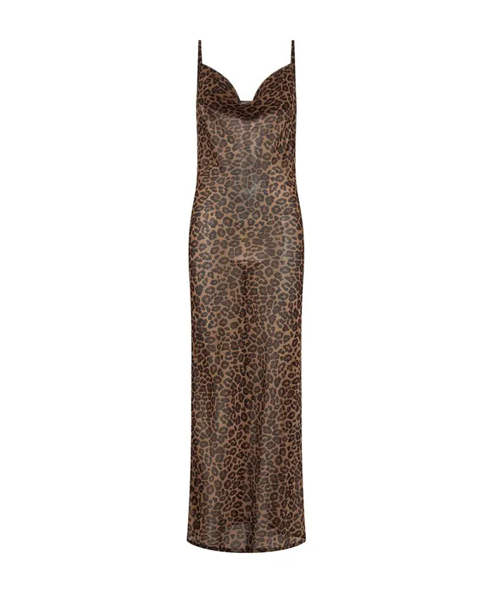 One Teaspoon Midi and Maxi Dresses ANIMAL JAGGER LONG SLIP DRESS 8211 Women