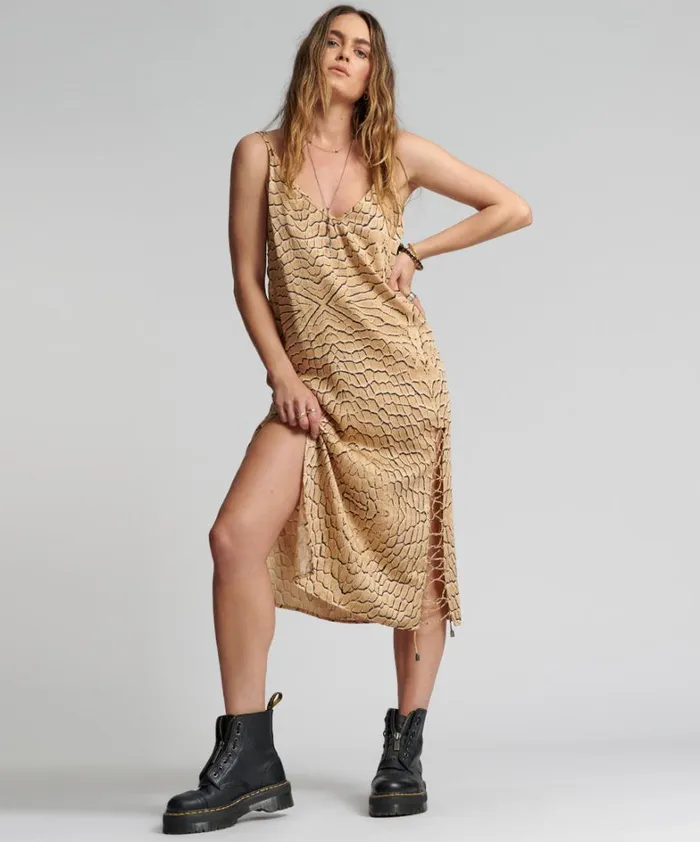 One Teaspoon Midi and Maxi Dresses DELUSION LACED SLIP DRESS 8211 Women