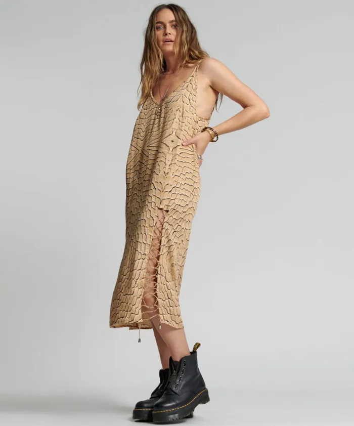 One Teaspoon Midi and Maxi Dresses DELUSION LACED SLIP DRESS 8211 Women