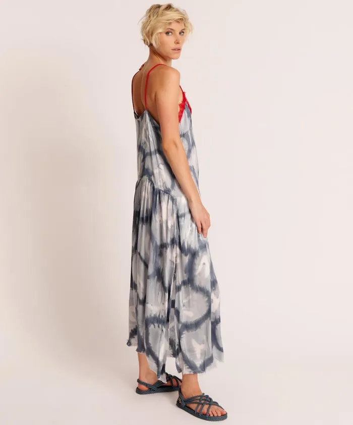 One Teaspoon Midi and Maxi Dresses REFLECTION HAND PRINTED HIDEAWAY SLIP DRESS 8211 Women