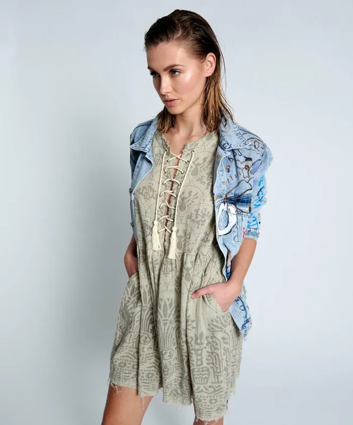 One Teaspoon Mini Dresses BABYLON GARDENS ISLAND DRESS 8211 Women One Teaspoon Mini Dresses BABYLON GARDENS ISLAND DRESS 8211 Women