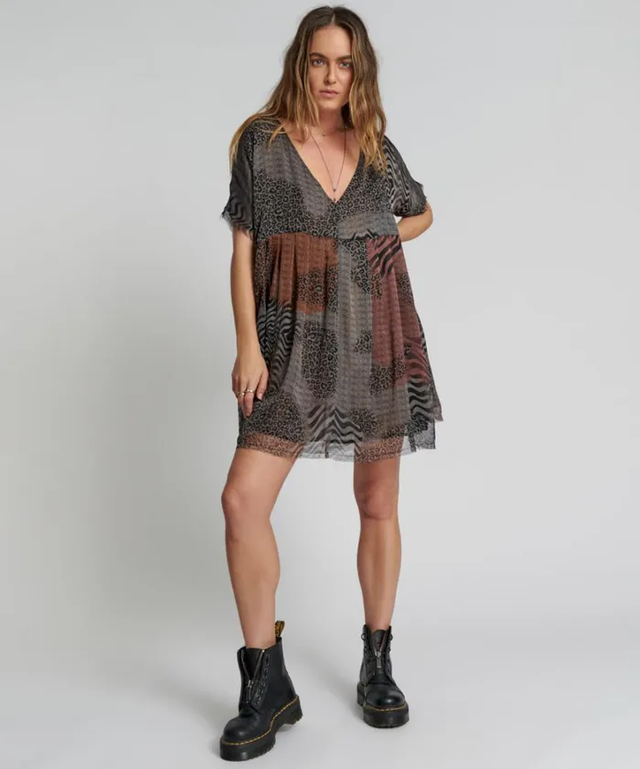 One Teaspoon Mini Dresses DILEMA OVERSIZED MINI DRESS 8211 Women