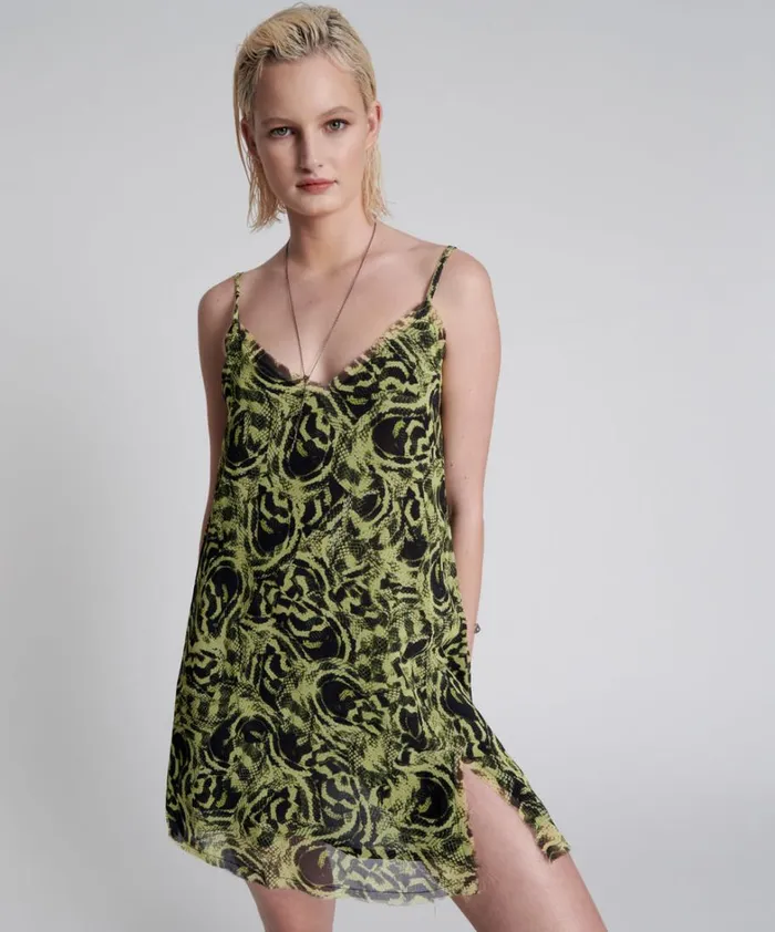 One Teaspoon Mini Dresses MYSTERIOUS SNAKE EYE SLIP DRESS 8211 Women