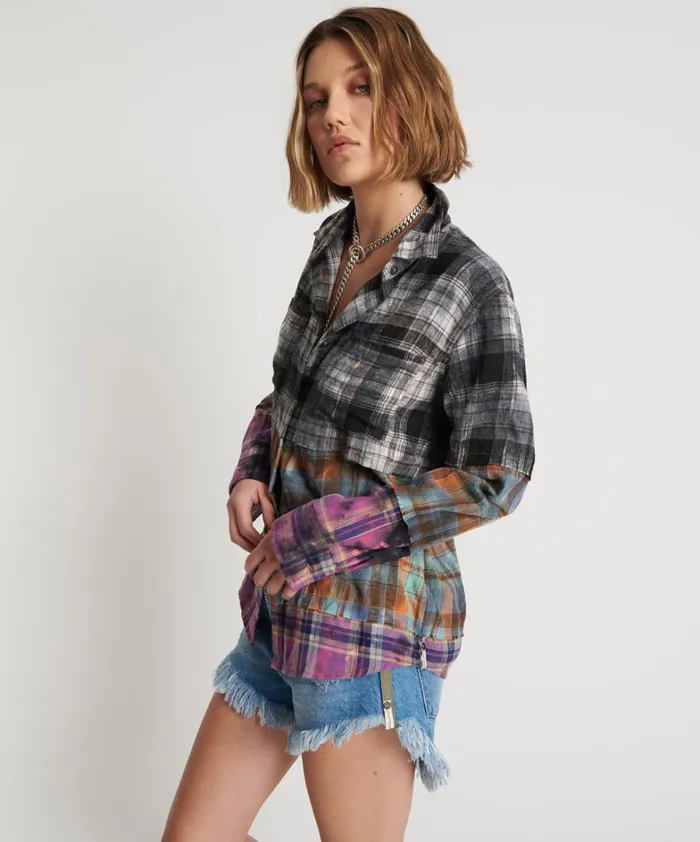 One Teaspoon Shirts MIXED FLANNEL SHIRT 8211 Women
