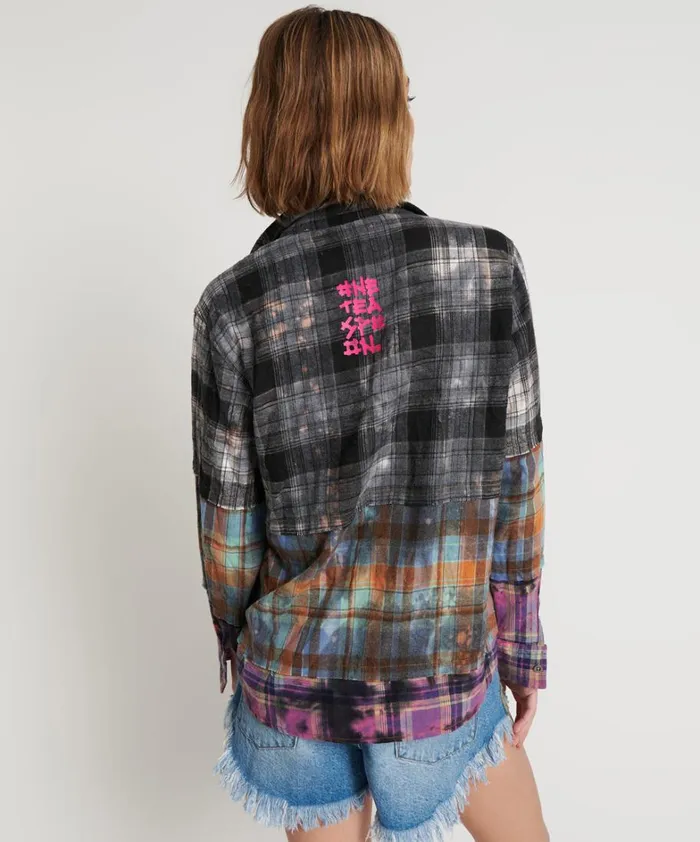 One Teaspoon Shirts MIXED FLANNEL SHIRT 8211 Women