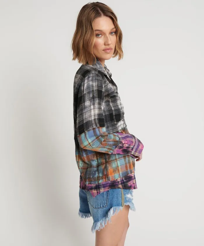 One Teaspoon Shirts MIXED FLANNEL SHIRT 8211 Women