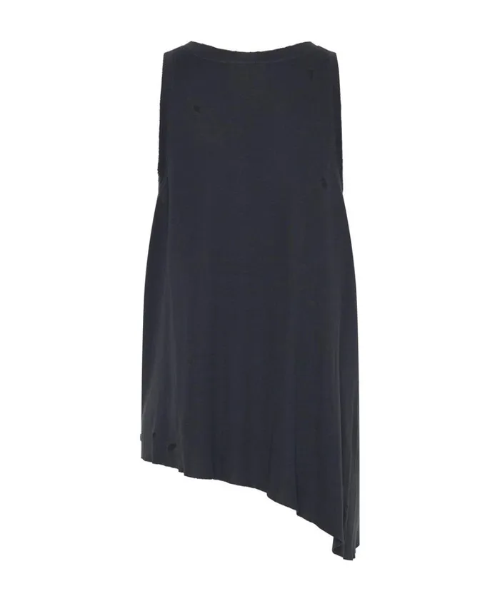One Teaspoon Tees and Tanks BLACK STONE RIBBED DISTRESSED DADDIO SINGLET 8211 Women One Teaspoon Tees and Tanks BLACK STONE RIBBED DISTRESSED DADDIO SINGLET 8211 Women