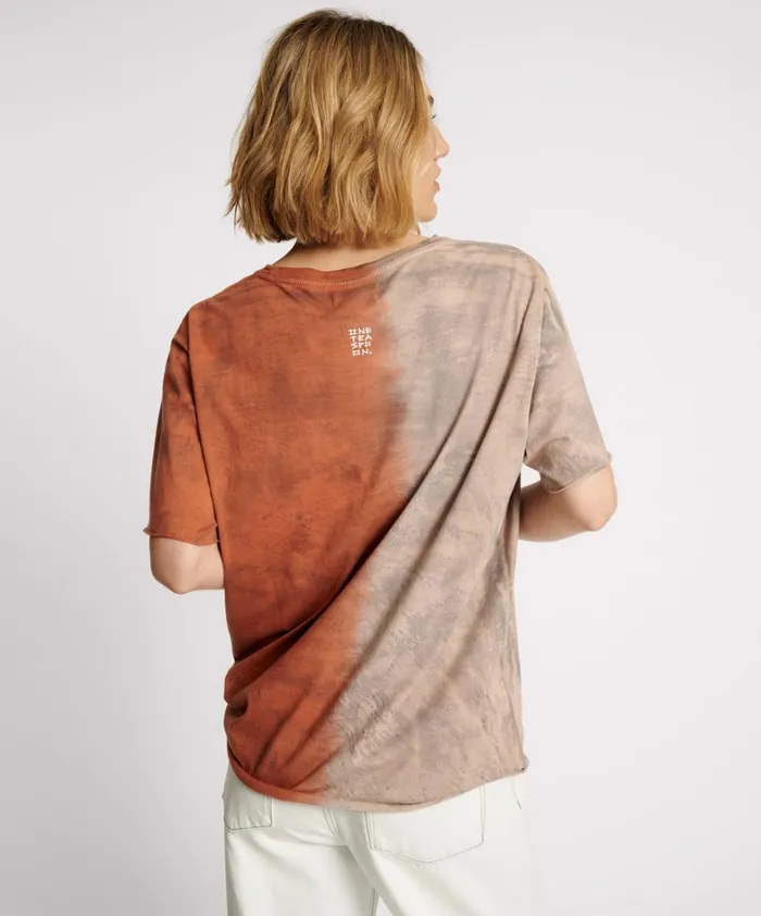 One Teaspoon Tees and Tanks GOOD VIBES ONLY OVERSIZED HAND DYED TEE 8211 Women