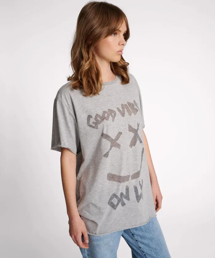 One Teaspoon Tees and Tanks GOOD VIBES ONLY OVERSIZED TEE 8211 Women One Teaspoon Tees and Tanks GOOD VIBES ONLY OVERSIZED TEE 8211 Women