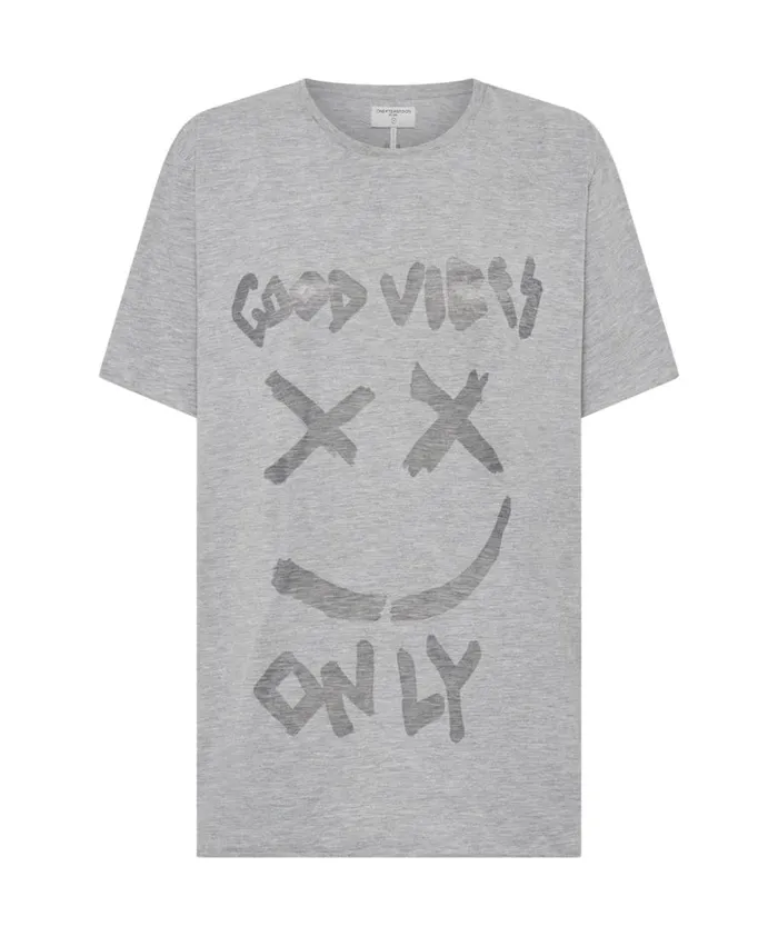 One Teaspoon Tees and Tanks GOOD VIBES ONLY OVERSIZED TEE 8211 Women One Teaspoon Tees and Tanks GOOD VIBES ONLY OVERSIZED TEE 8211 Women
