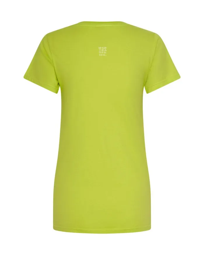 One Teaspoon Tees and Tanks ONE TEASPOON ORGANIC FITTED LOGO TEE YELLOW 8211 Women
