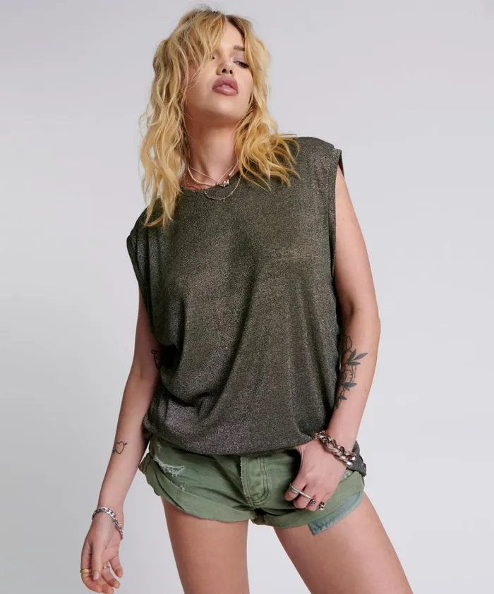 One Teaspoon Tops GILDED OVERSIZED TOP 8211 Women
