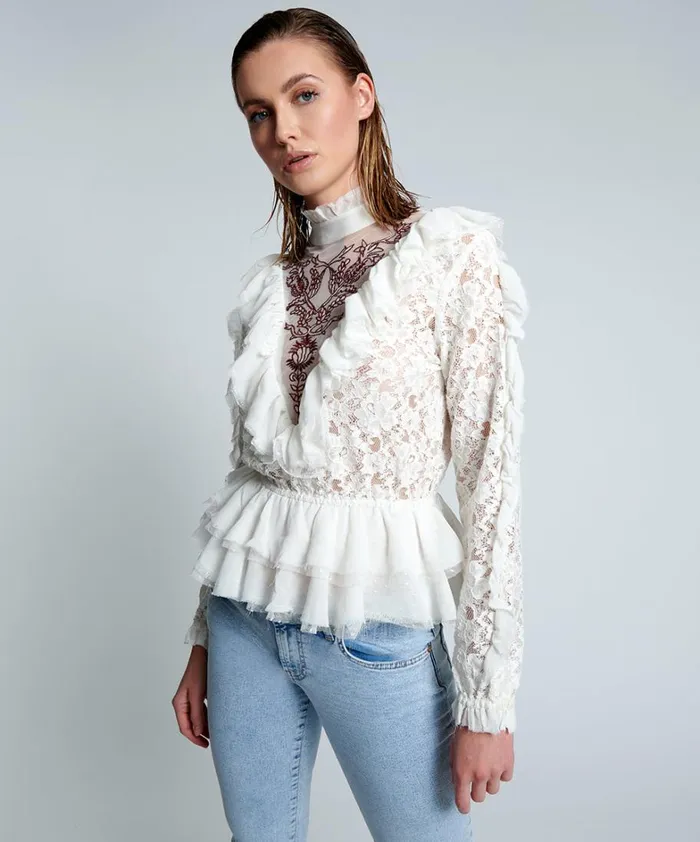 One Teaspoon Tops WHITE AWAKENED SPIRIT TOP 8211 Women