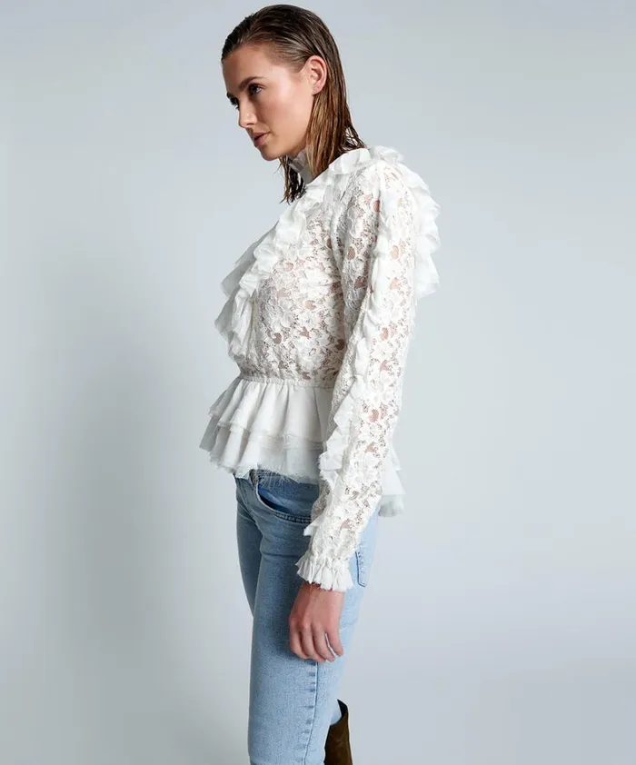 One Teaspoon Tops WHITE AWAKENED SPIRIT TOP 8211 Women