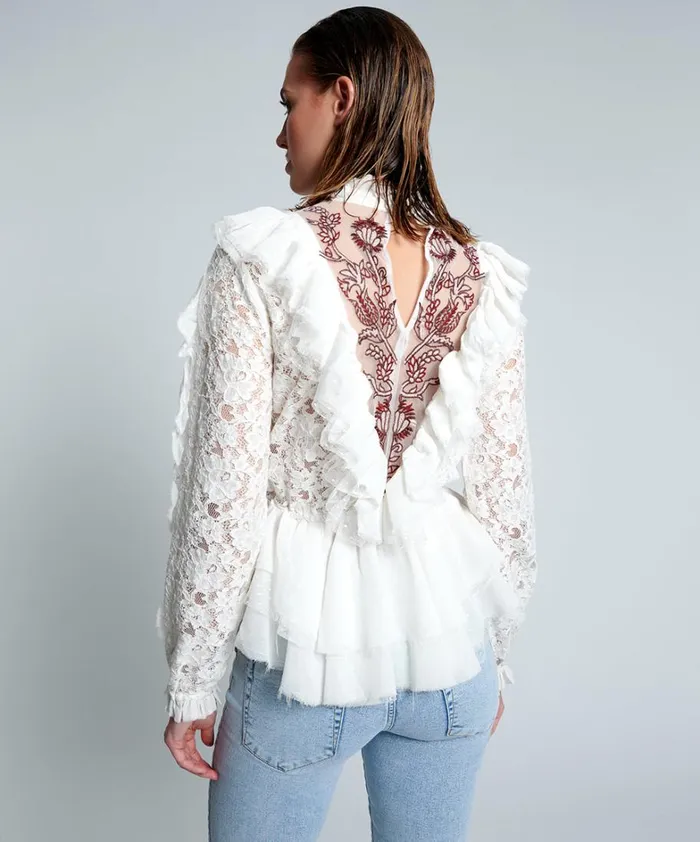 One Teaspoon Tops WHITE AWAKENED SPIRIT TOP 8211 Women