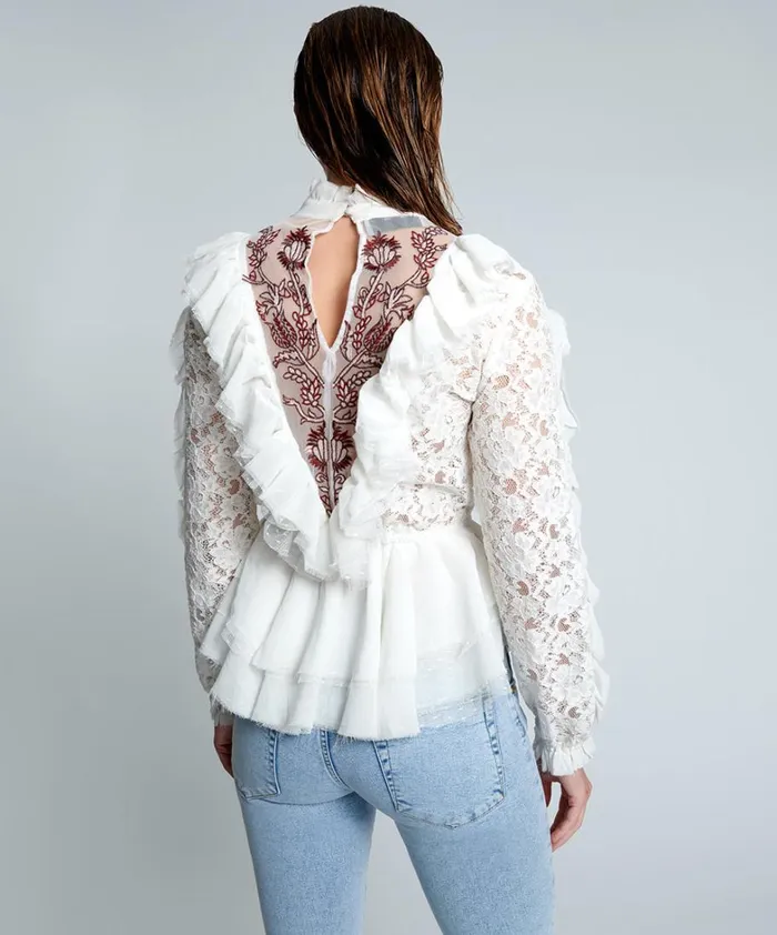 One Teaspoon Tops WHITE AWAKENED SPIRIT TOP 8211 Women