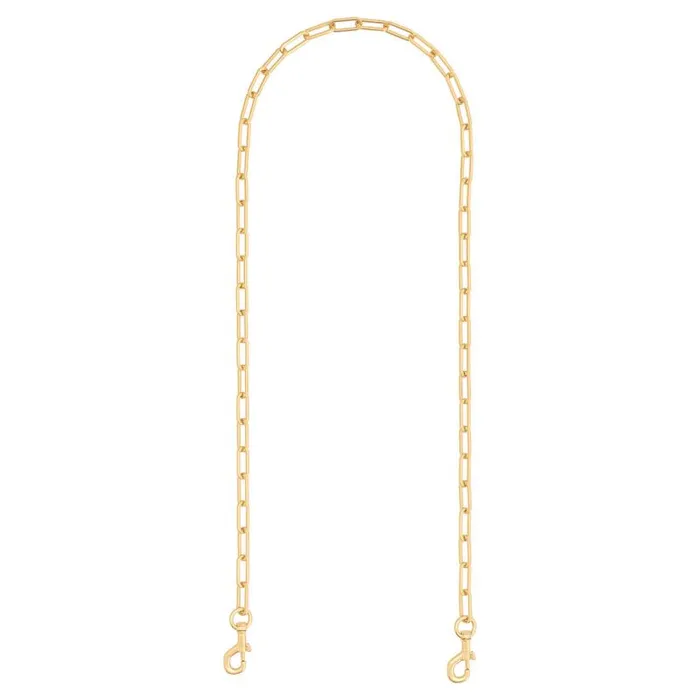 Oroton Bag Straps Accessories Isla Long Chain Strap Brass