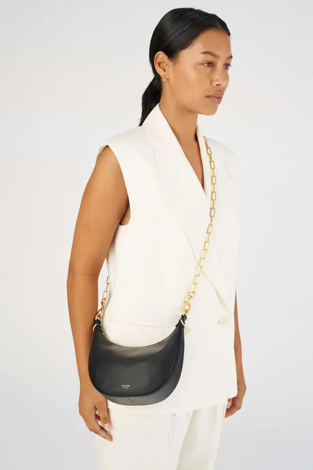 Oroton Bag Straps Accessories Isla Long Chain Strap Brass