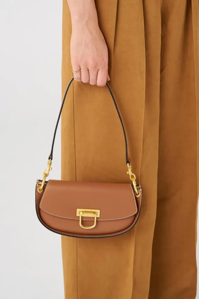 Oroton Baguette Bags Women Colt Small Baguette Brandy