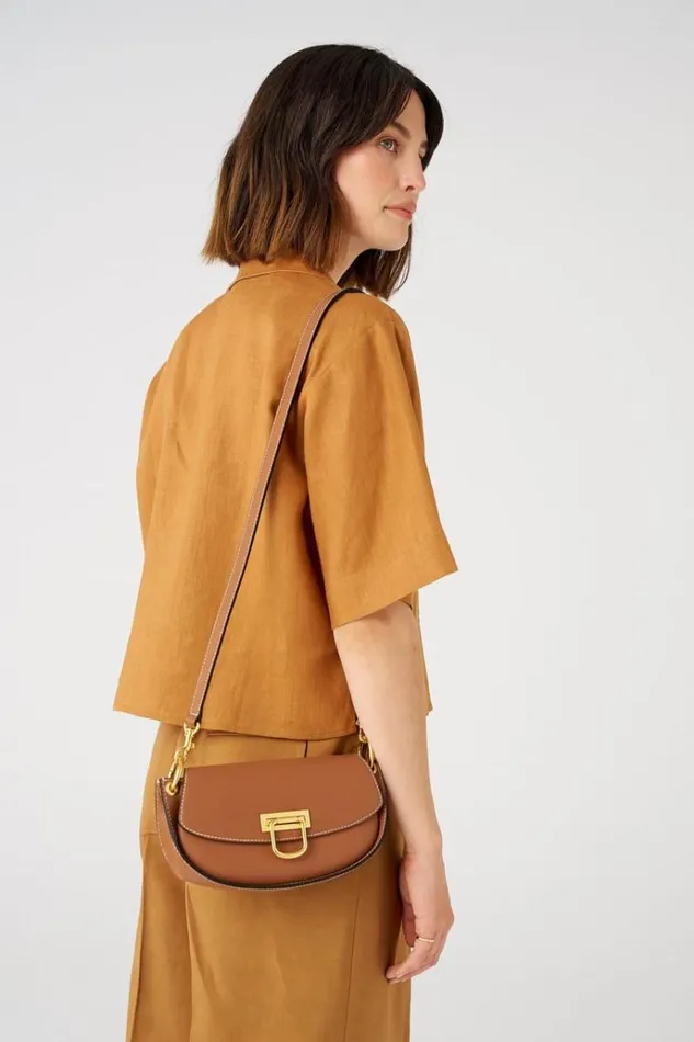 Oroton Baguette Bags Women Colt Small Baguette Brandy