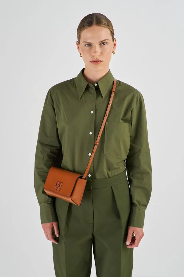 Oroton Baguette Bags Women Della Small Baguette Syrup