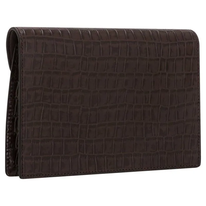 Oroton Clutches Women Mia Texture Clutch Mahogany Croc