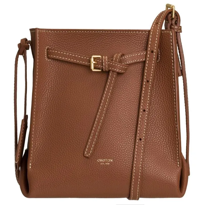 Oroton Crossbody Women Margot Mini Bucket Bag Whiskey