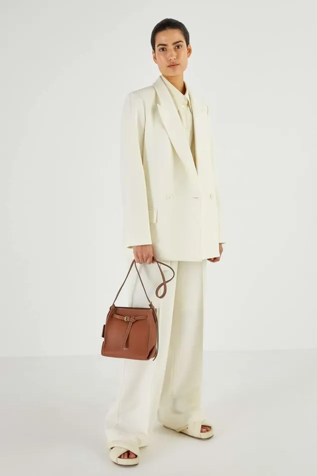 Oroton Crossbody Women Margot Mini Bucket Bag Whiskey