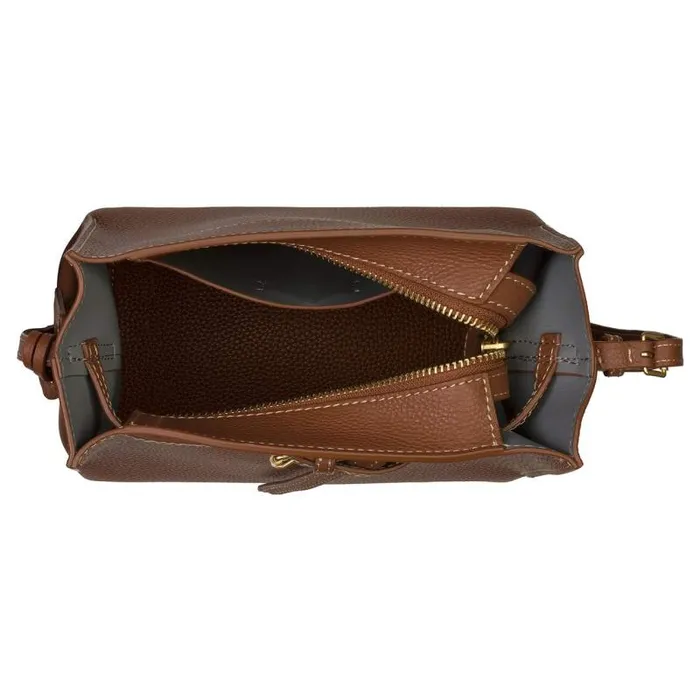 Oroton Crossbody Women Margot Mini Bucket Bag Whiskey