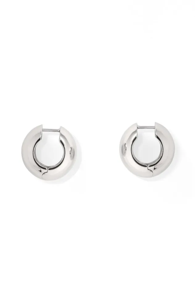 Oroton Earrings Jewellery Josie Huggies Silver